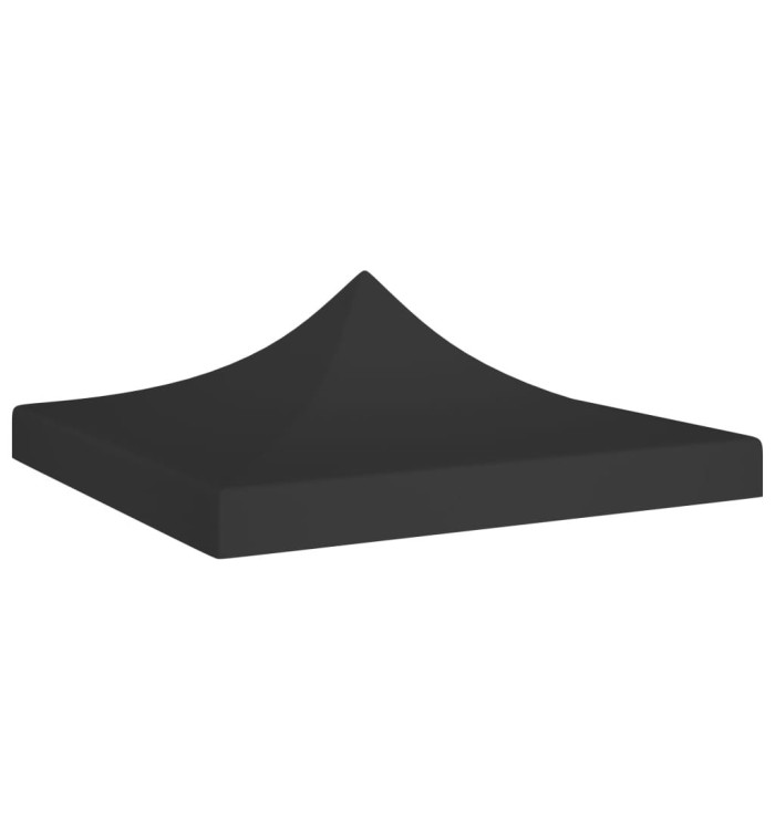 Toit de tente de réception 2x2 m Noir 270 g/m² | Mobilier & Déco