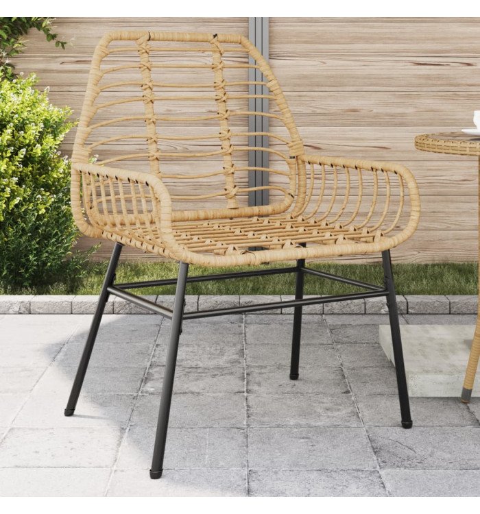 Chaises de jardin lot de 2 marron résine tressée | Mobilier & Déco