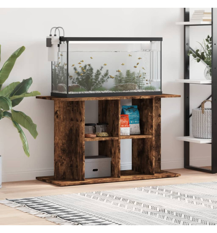 Support pour aquarium chêne fumé 100x40x60 cm bois d'ingénierie | Mobilier & Déco