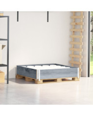 Collier de palette gris 100x100 cm bois de pin solide | Mobilier & Déco