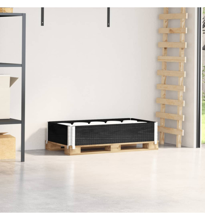 Collier de palette noir 100x50 cm bois de pin solide | Mobilier & Déco