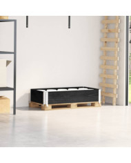 Collier de palette noir 100x50 cm bois de pin solide | Mobilier & Déco