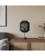 Abat-jour noir Ø23x28 cm fer et papier | Mobilier & Déco