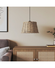 Abat-jour de plafonnier marron Ø38x23 cm osier | Mobilier & Déco