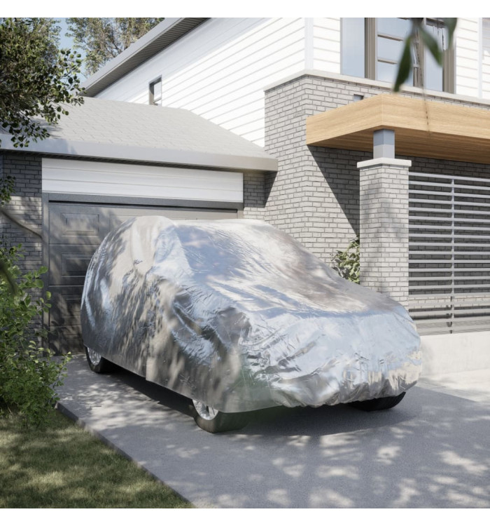 Housse de voiture SUV avec sangles à boucle complète argenté L | Mobilier & Déco