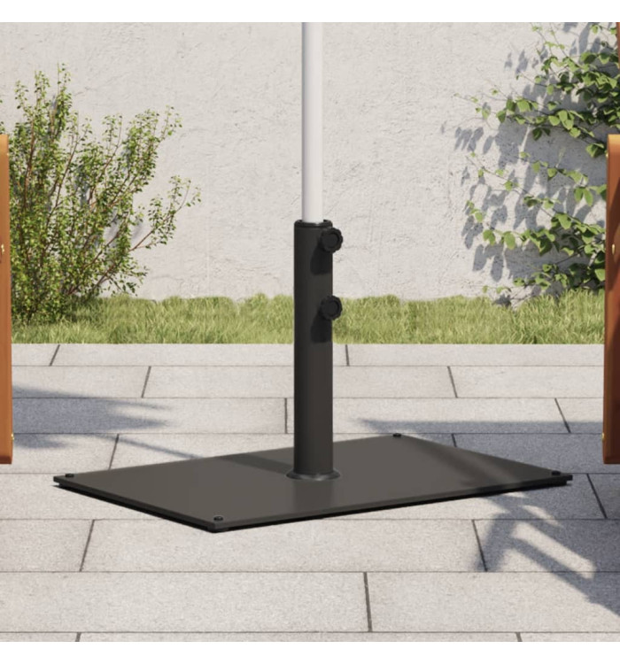 Base de parasol pour mâts Ø32/38/48 mm 15 kg rectangulaire | Mobilier & Déco