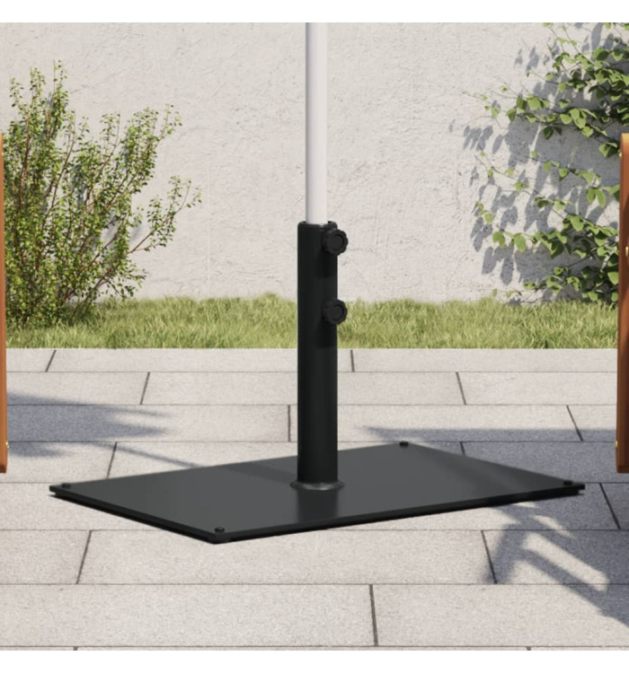 Base de parasol pour mâts Ø32/38/48 mm 15 kg rectangulaire | Mobilier & Déco