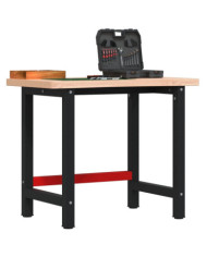 Établi 100x(55-60)x83 cm bois massif de hêtre | Mobilier & Déco