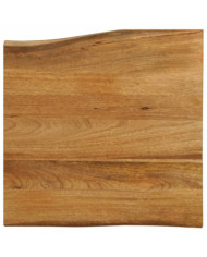 Dessus de table 60x60x2,5 cm bord vivant bois massif manguier | Mobilier & Déco