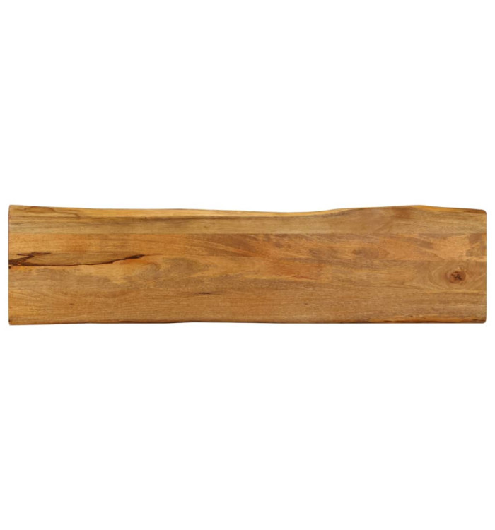 Dessus de table 160x40x2,5 cm bord vivant bois massif manguier | Mobilier & Déco