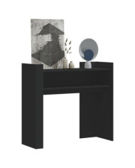 Table console noir 100x35x90 cm bois d'ingénierie | Mobilier & Déco