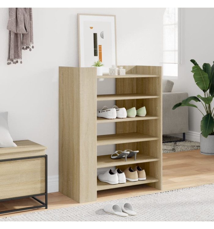 Armoire à chaussures chêne sonoma 74,5x37,5x100 cm | Mobilier & Déco