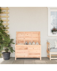 Boîte à coussins d'extérieur 99x50x56,5 cm bois de sapin massif | Mobilier & Déco