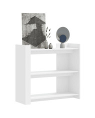 Table console blanc 100x35x90 cm bois d’ingénierie | Mobilier & Déco