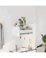 Étagère murale blanc 70,5x35x30,5 cm bois d'ingénierie | Mobilier & Déco