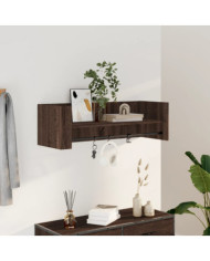 Étagère murale chêne marron 100x35x30,5 cm bois d'ingénierie | Mobilier & Déco
