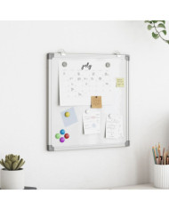 Tableau blanc magnétique 60x60x1,7 cm aluminium | Mobilier & Déco