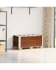 Colliers de palette 2 pcs marron 100x50 cm bois de pin solide | Mobilier & Déco
