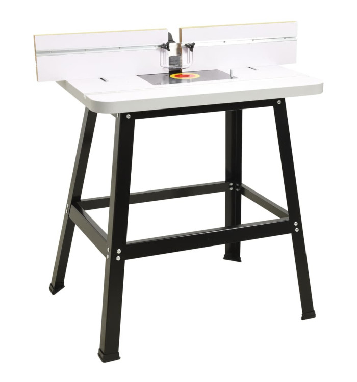 Table de toupie acier et MDF 81x61x88 cm | Mobilier & Déco