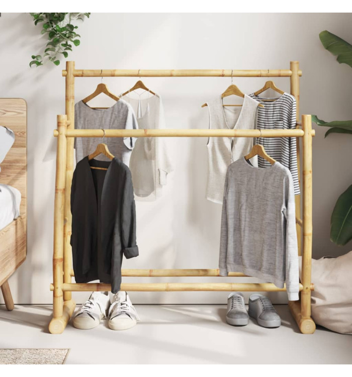 Porte-vêtement 100x30x100 cm bambou | Mobilier & Déco