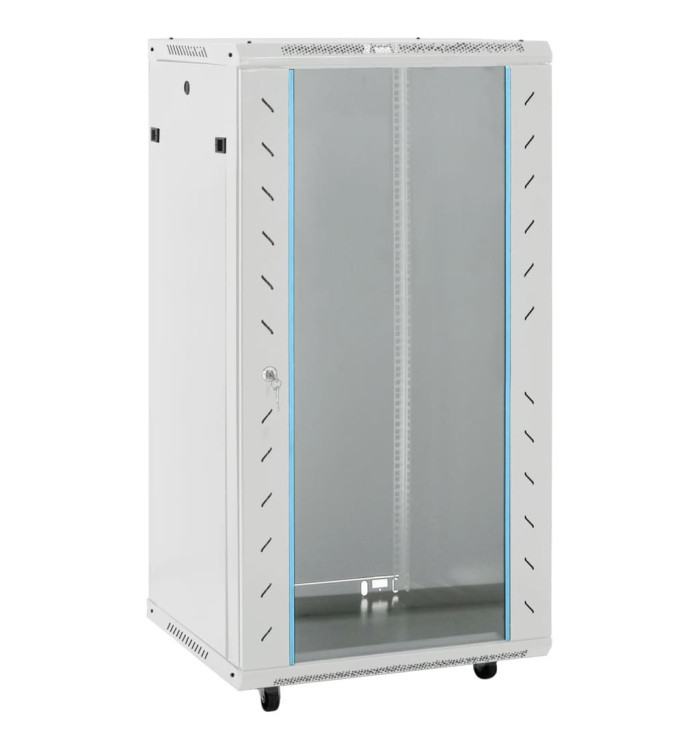 Coffret de réseau 22U 19" IP20 gris 60x60x120 cm | Mobilier & Déco