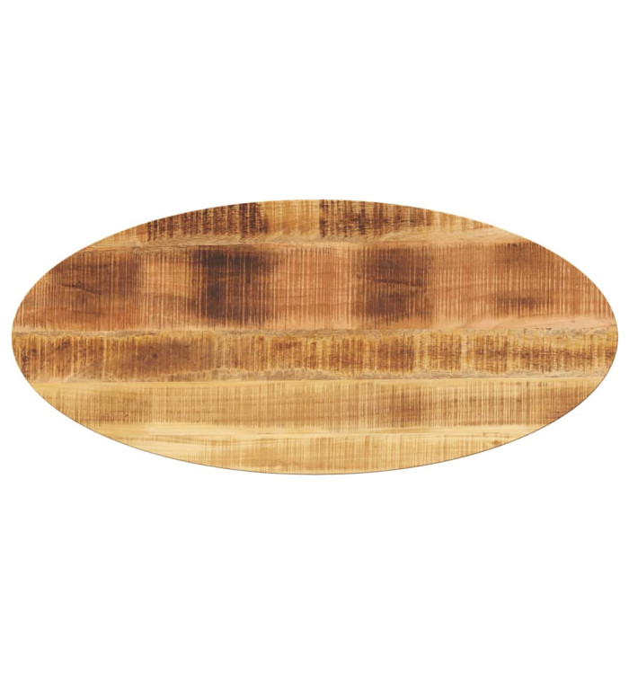 Dessus de table 120x50x2,5 cm ovale bois massif de manguier | Mobilier & Déco