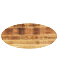 Dessus de table 120x50x2,5 cm ovale bois massif de manguier | Mobilier & Déco