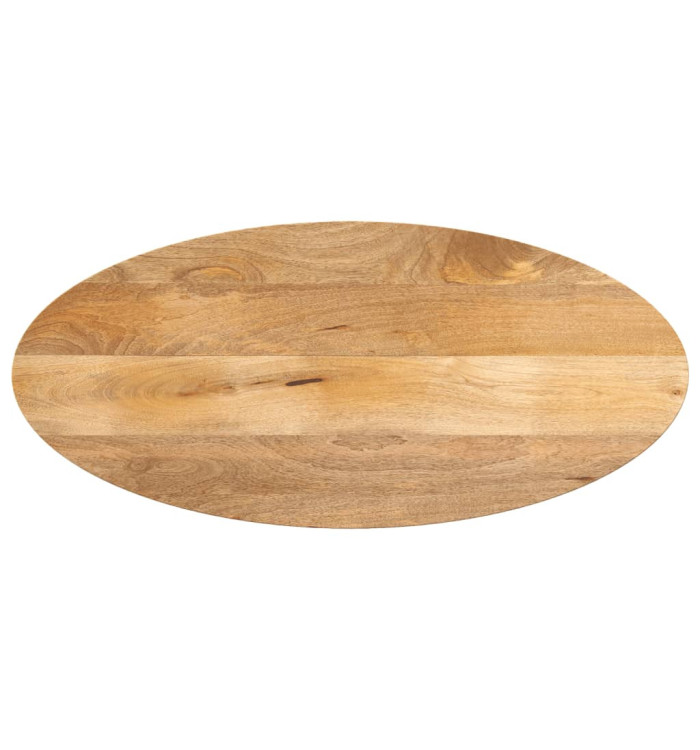 Dessus de table 140x50x2,5 cm ovale bois massif de manguier | Mobilier & Déco