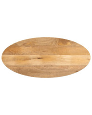 Dessus de table 140x50x2,5 cm ovale bois massif de manguier | Mobilier & Déco