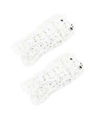 Filets à foin 2 pcs rectangulaire blanc 100x90 cm PP | Mobilier & Déco