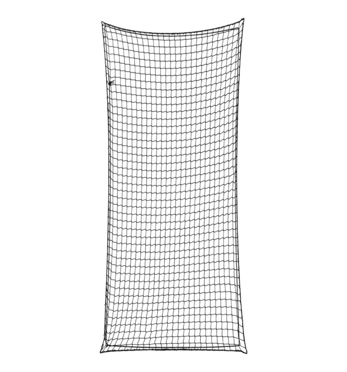 Filet pour remorque avec corde élastique noir 8x3,5 m PP | Mobilier & Déco
