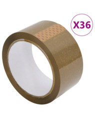 Ruban d'emballage 36 pcs marron 48 mm x 66 m | Mobilier & Déco