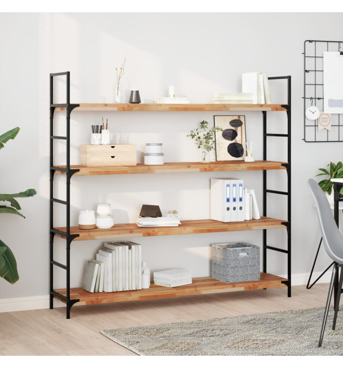 Étagère flottante 140x30x4 cm acacia massif finition à l'huile | Mobilier & Déco