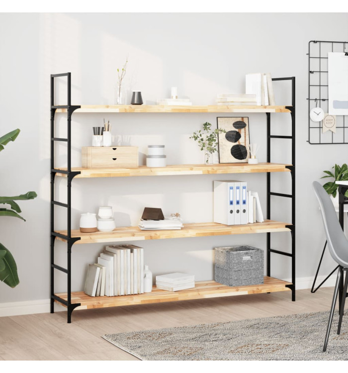 Étagères flottantes 2 pcs 120x30x4 cm acacia massif non traité | Mobilier & Déco