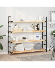Étagères flottantes 2 pcs 120x30x4 cm acacia massif non traité | Mobilier & Déco