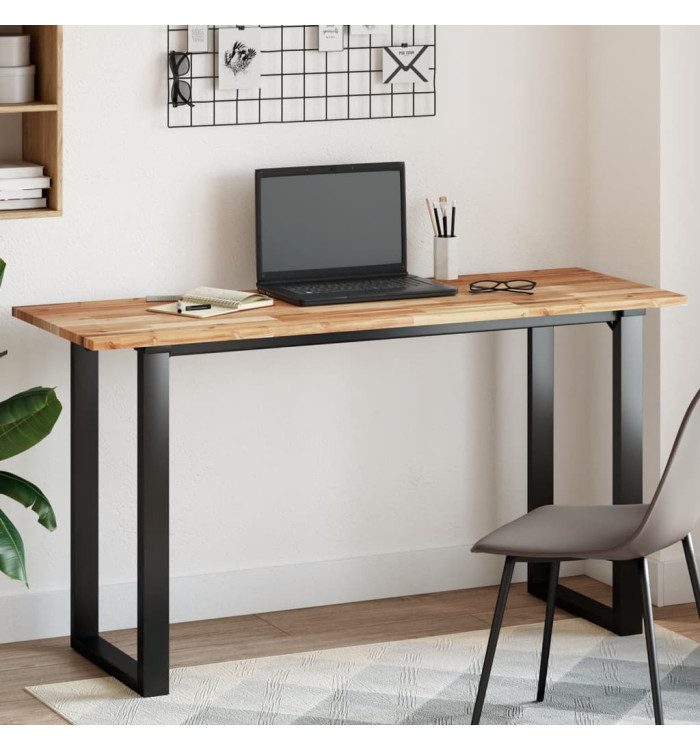 Dessus de table rectangulaire 140x50x2 cm bois massif d'acacia | Mobilier & Déco