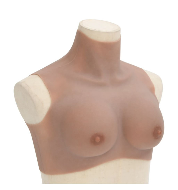 Plastron en silicone marron pâle coupe B | Mobilier & Déco