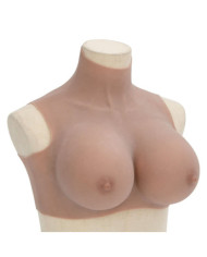 Plastron en silicone marron pâle coupe H | Mobilier & Déco