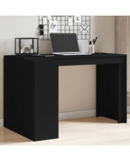 Bureau noir 123,5x73,5x75 cm bois d'ingénierie | Mobilier & Déco
