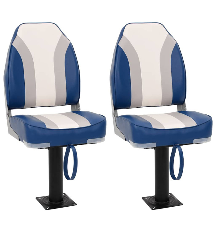 Ensemble de sièges de bateau pliables lot de 4 dossier haut | Mobilier & Déco