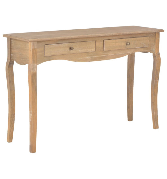 Table console avec 2 tiroirs 110x35x76 cm bois d'ingénierie | Mobilier & Déco