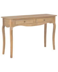 Table console avec 2 tiroirs 110x35x76 cm bois d'ingénierie | Mobilier & Déco