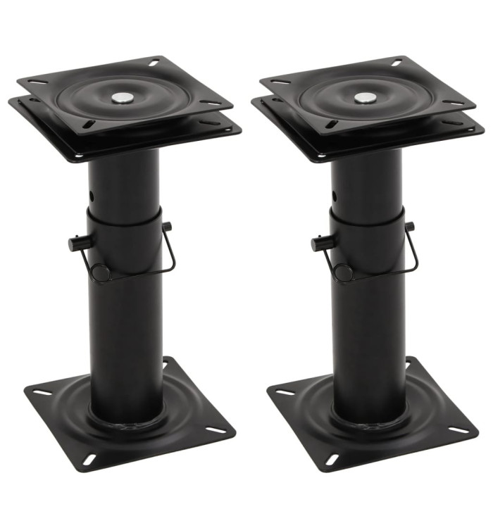 Piédestaux de siège bateau 2 pcs siège pivotant à 360° réglable | Mobilier & Déco