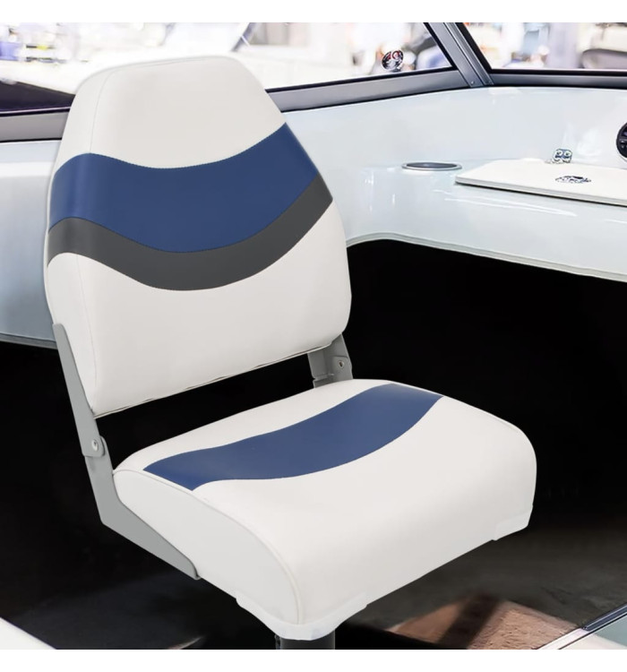 Ensemble de sièges de bateau pliables lot de 4 dossier haut | Mobilier & Déco