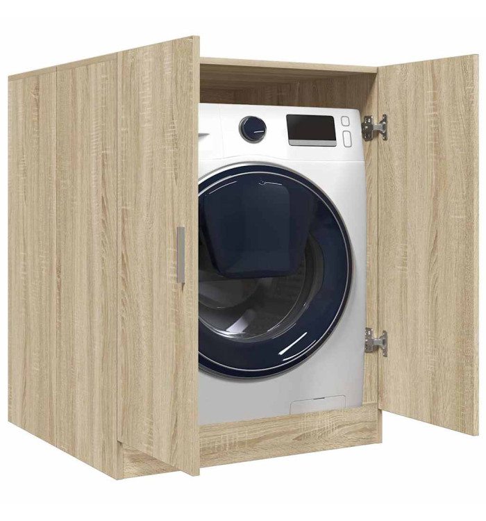 Meuble pour machine à laver chêne sonoma 70,5x71,5x91,5 cm | Mobilier & Déco