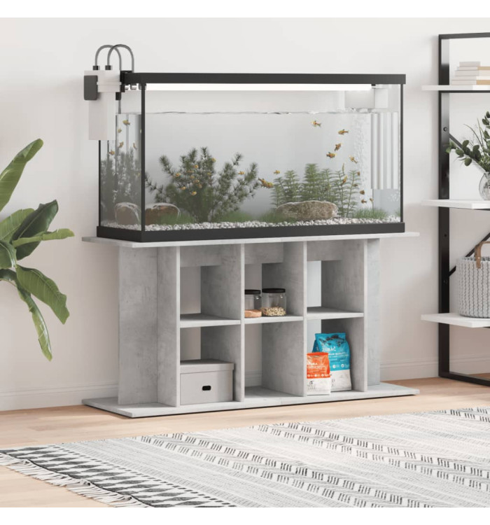 Support pour aquarium gris béton 120x40x60 cm bois d'ingénierie | Mobilier & Déco