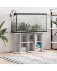 Support pour aquarium gris béton 120x40x60 cm bois d'ingénierie | Mobilier & Déco