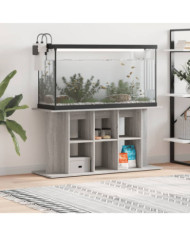 Support pour aquarium sonoma gris 120x40x60cm bois d'ingénierie | Mobilier & Déco