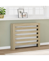 Cache-radiateur chêne sonoma 104x20x82 cm bois d'ingénierie | Mobilier & Déco