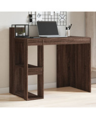 Bureau chêne marron 103,5x56,5x94 cm bois d'ingénierie | Mobilier & Déco